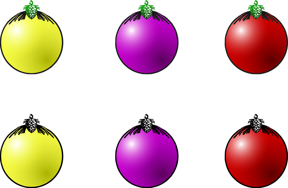 Christmas Balls Cartoon (960x629)