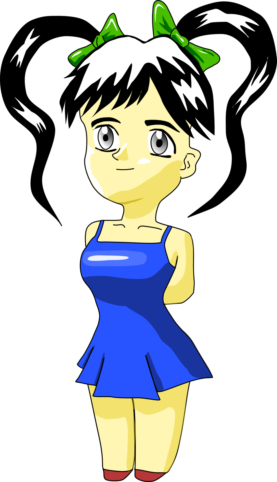 Anime Girl Clip Art - Anime Girl Clip Art (958x1662)