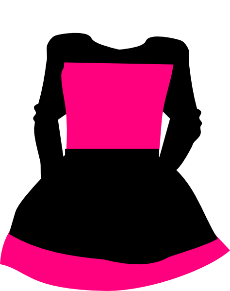 Girl Dress Clip Art (474x599)