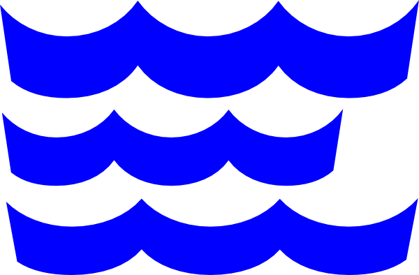 Waves Wave Clip Art Blue Download Vector - Waves Template (600x394)