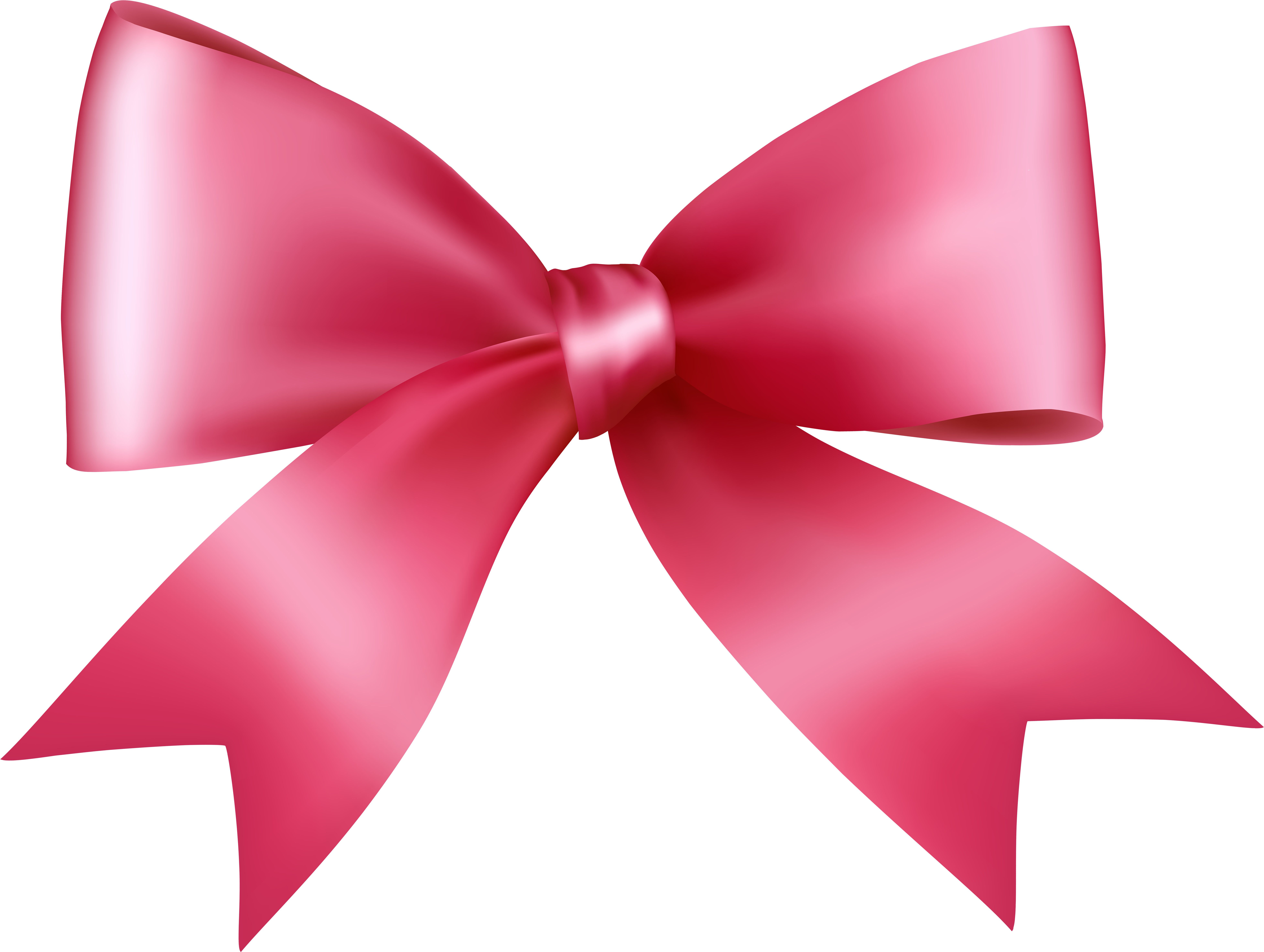 Pink Bow Transparent Png Clip Art Image - Pink Bow Transparent Png Clip Art Image (8000x6017)