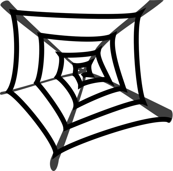 Spider' Web Cobweb Black Gray Art - Spider Web Cartoon Png (727x720)
