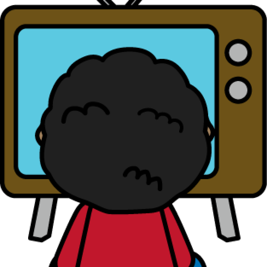 Tv Clipart Child Watching Tv Clip Art Child Watching - Kid Watching Tv Clipart (1024x1024)