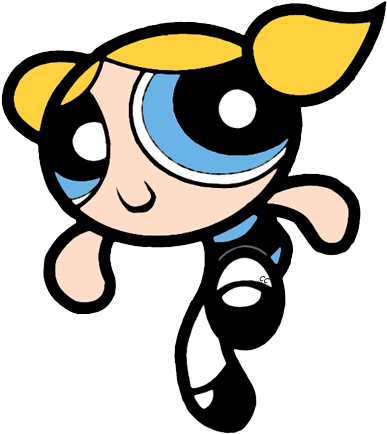 Bubbles - Powerpuff Girls Coloring Pages (391x445)