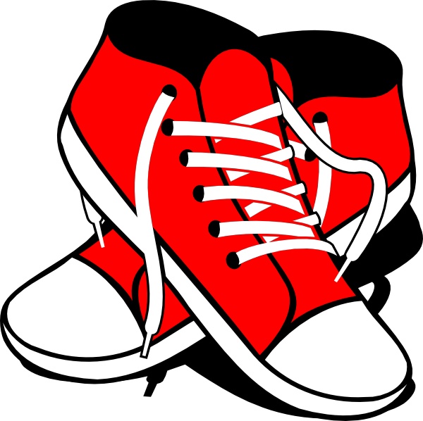 Clipart Pretty Shoes Clipart Sneakers Clip Art At Clker - Tennis Shoes Clipart (1024x1024)