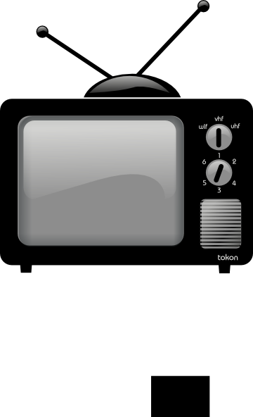 Old School Television Clip Art (360x592)
