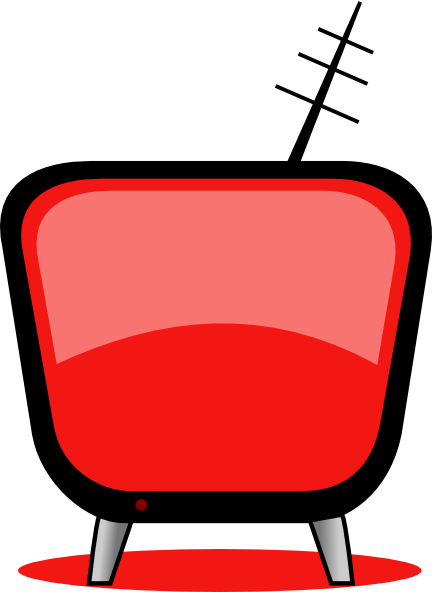 Orange Tv Clip Art (432x592)