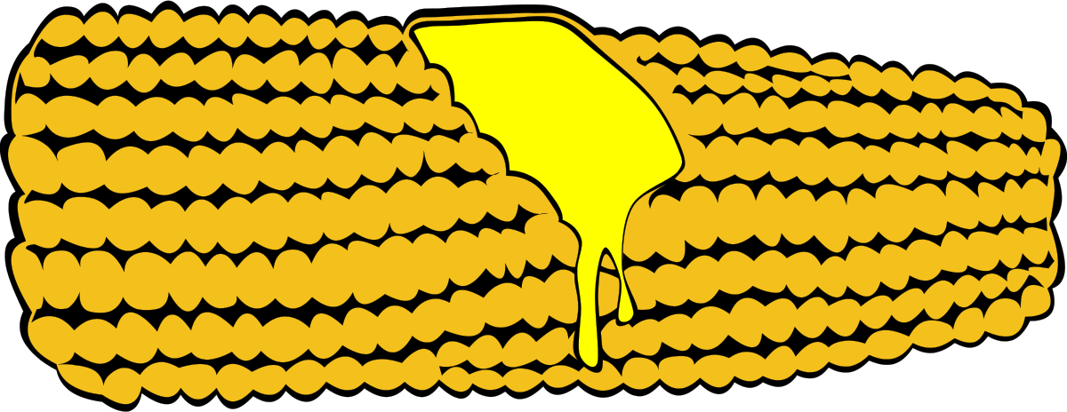 Fast Food, Lunch-dinner, Corn Clipart By Gerald G - Clip Art Corn On The Cob (1200x464)