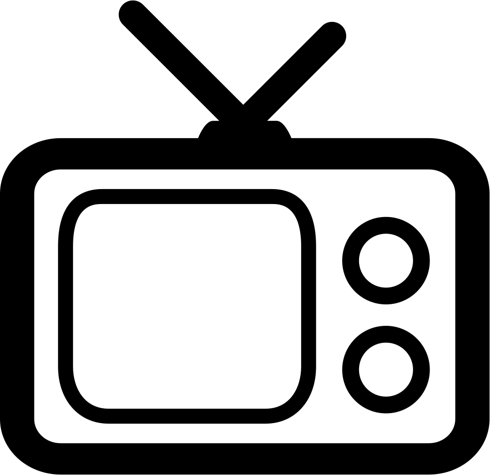 Old Tv Png - Transparent Background Tv Clipart (981x952)