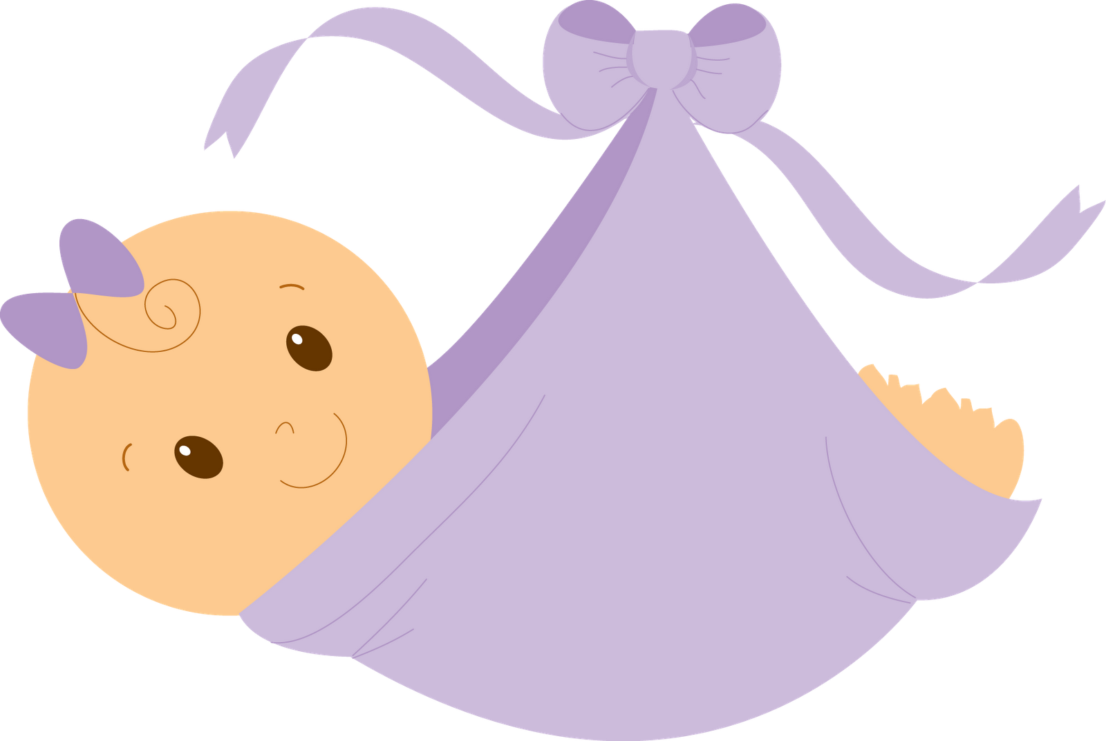 Infant Baby Shower Girl Clip Art - Baby Shower Clip Art Girl (1600x1072)