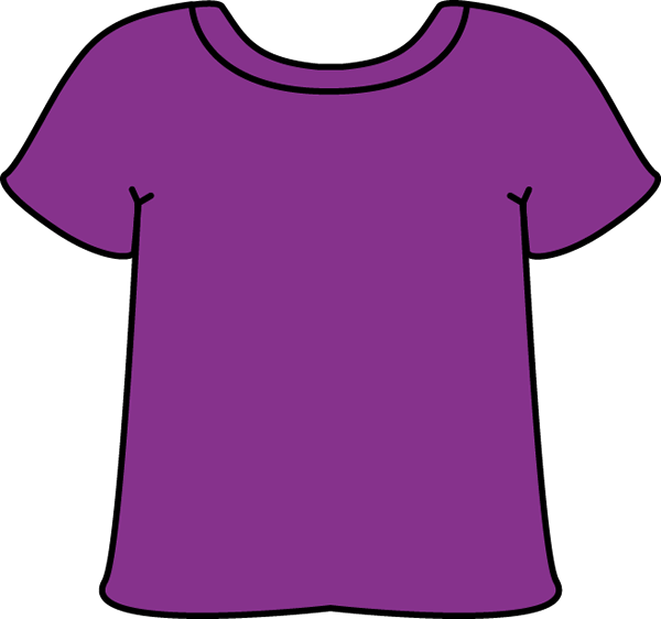 Girl T Shirt Clipart Purple Cliparts Free Download - Purple T Shirt Clipart (600x562)
