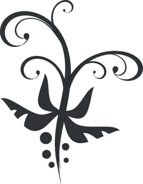 Free Swirl Clip Art Clipart - Black And White Clipart Art Swirls (462x594)
