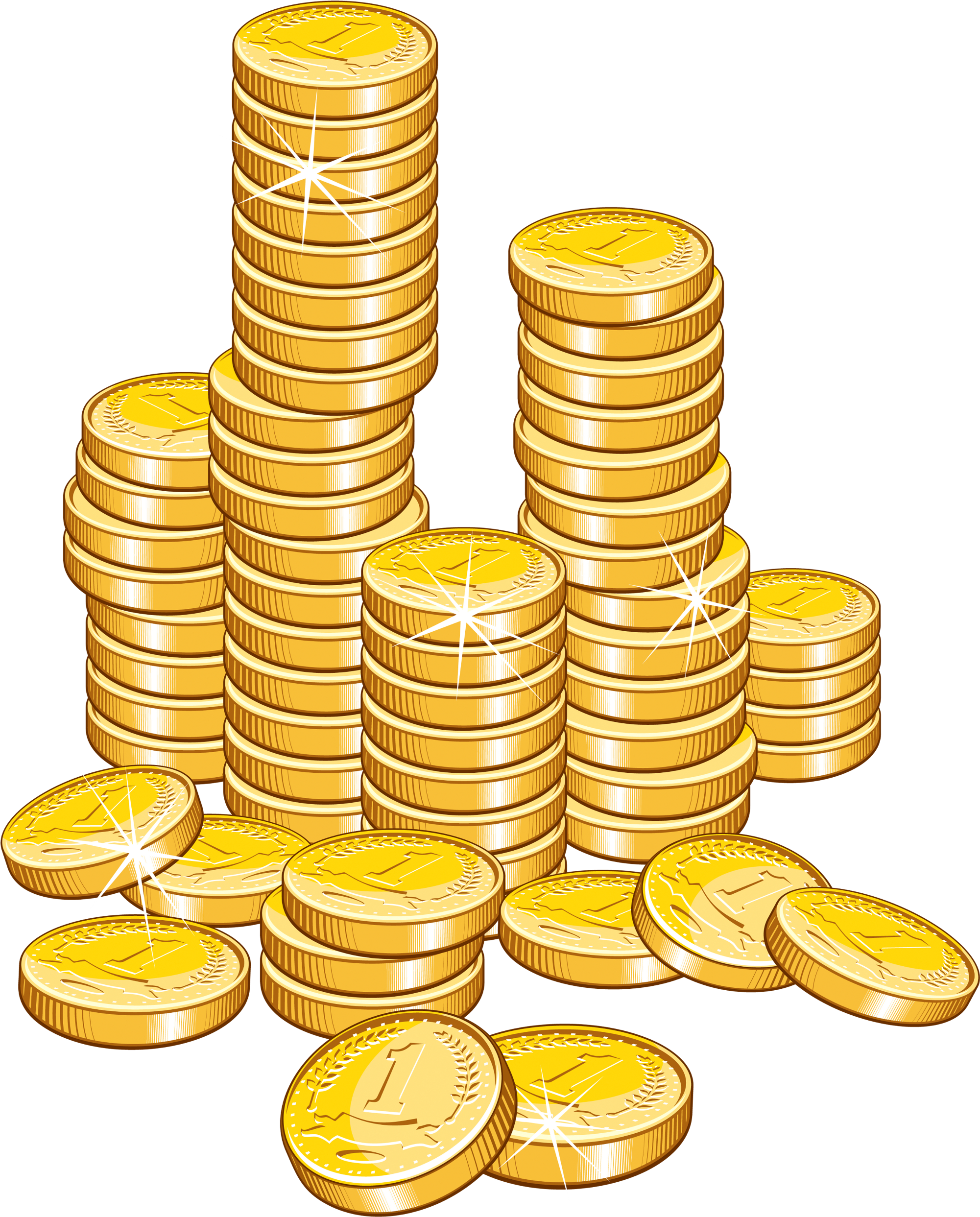 Gold Coins Clip Art (2080x2560)