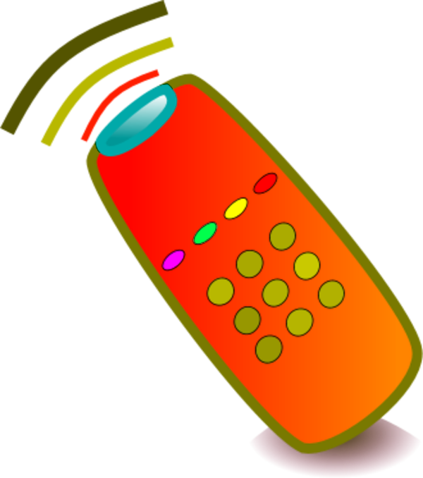 Television Remote Clipart - Cartoon Tv Remote Png (600x678)