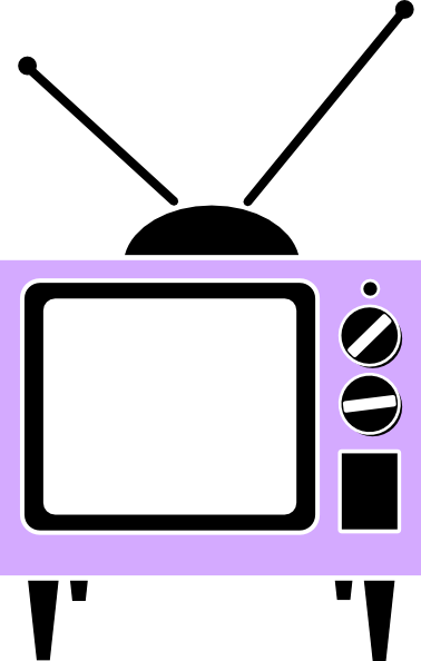 Pink Tv Clip Art - 70s Tv Clip Art (378x594)