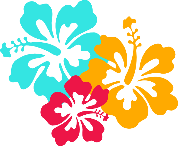 Luau - Girl - Clip - Art - Hibiscus Clip Art (600x490)