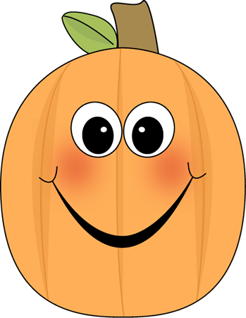 Cute Pumpkin Clipart Pumpkins Cute Fall Pumpkin Clipart - Free Happy Pumpkin Clipart (349x450)