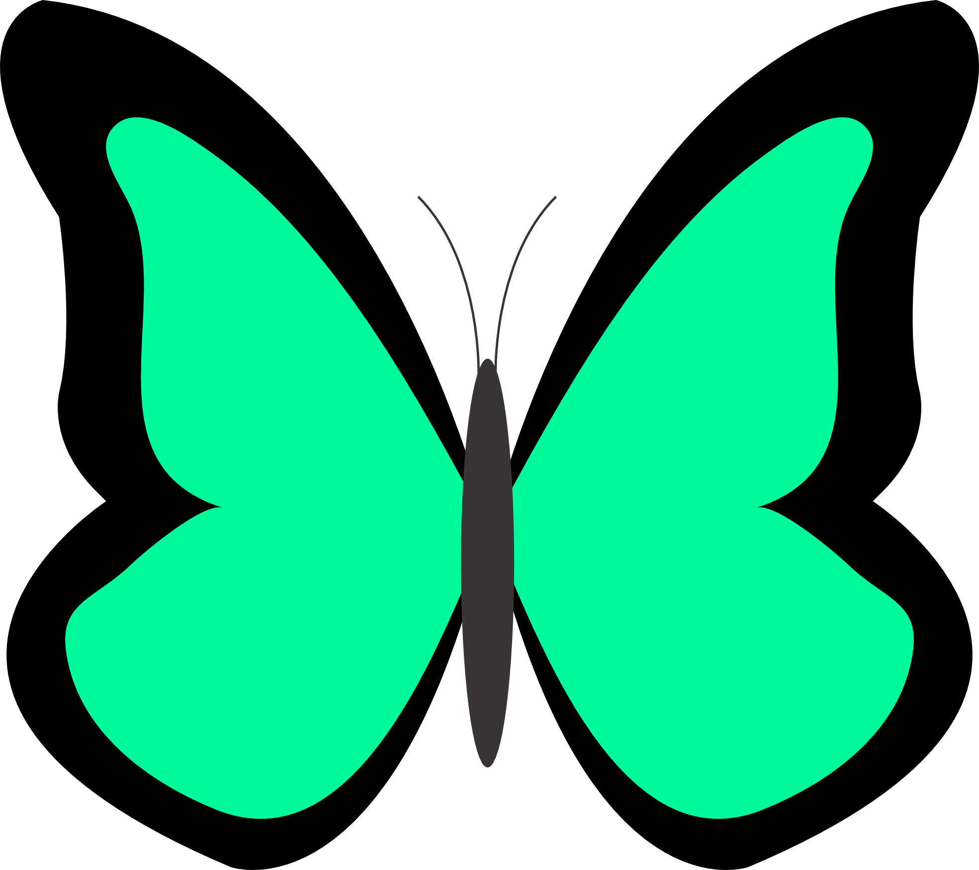 Girl Catching Spring Butterflies Spring Clip Art Clipartcow - Clip Arts Butterflies (1969x1750)