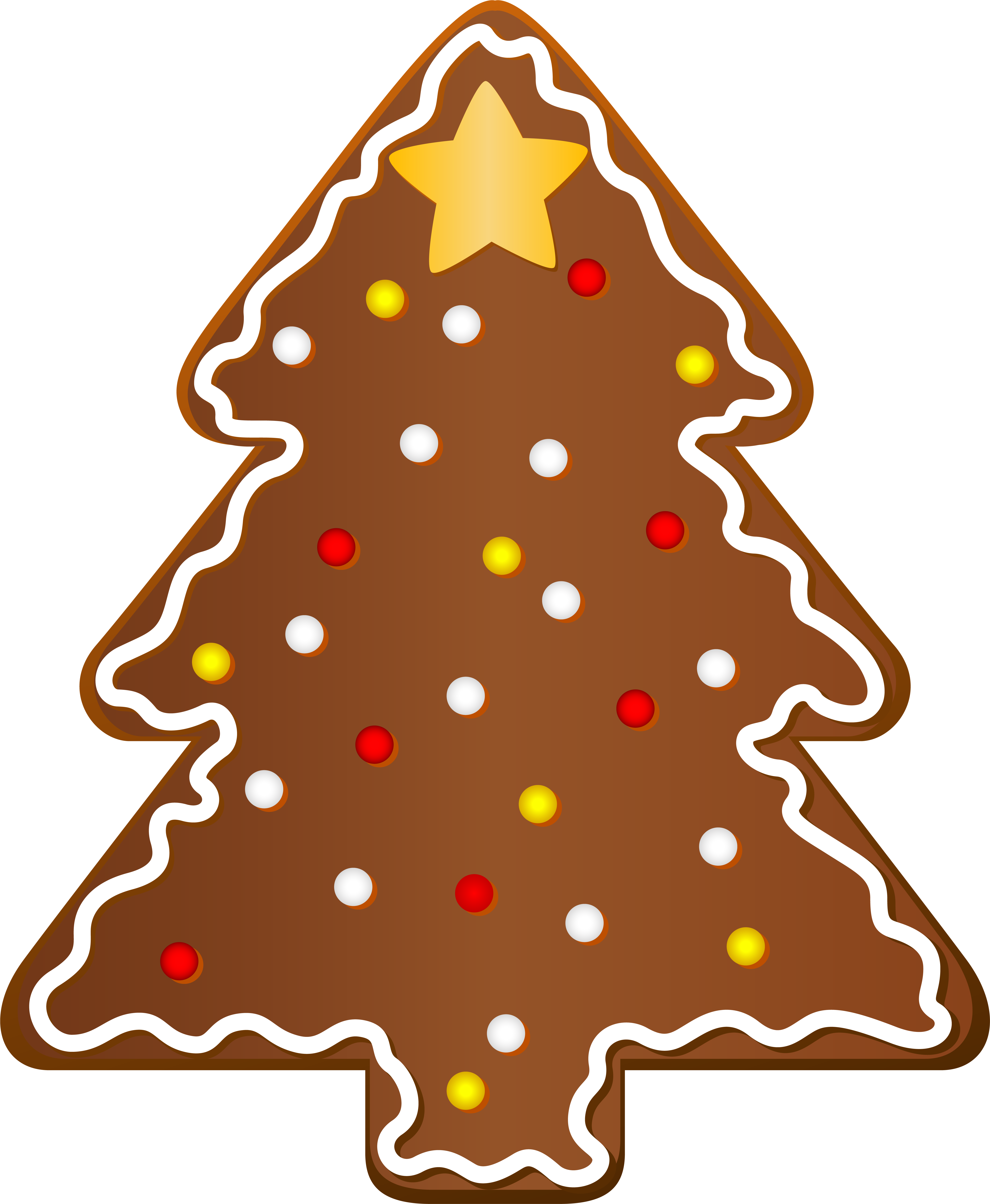 Christmas Cookie Tree Clipart - Christmas Cookie Png (5095x6193)