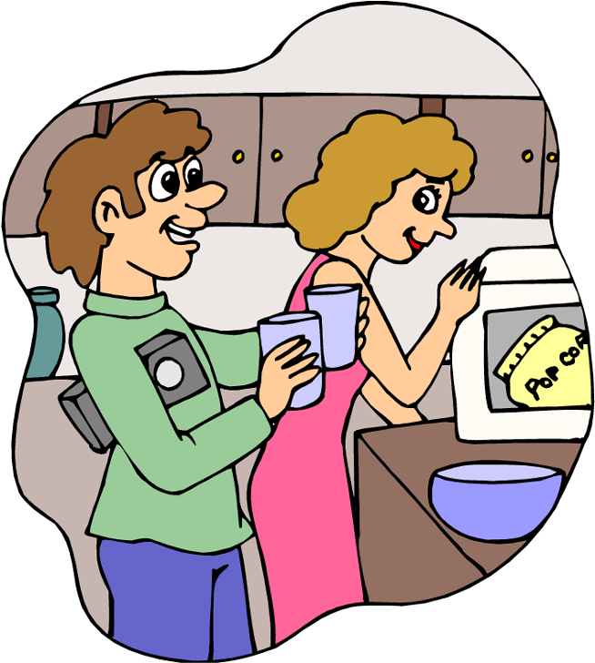 Microwave Popcorn Kettle Corn Microwave Oven Clip Art - Microwave Popcorn Kettle Corn Microwave Oven Clip Art (692x750)