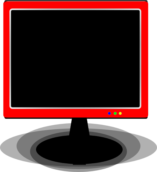 Red Cover Tv Clip Art - Red Tv Clip Art (546x597)