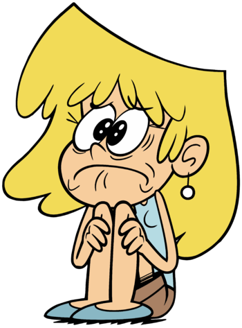 Tv Clipart Loud - Loud House Lori Sad (350x473)