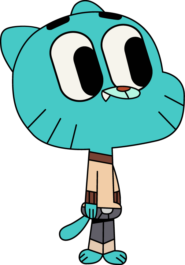 Gumball Clipart Cartoon - Amazing World Of Gumball (605x865)