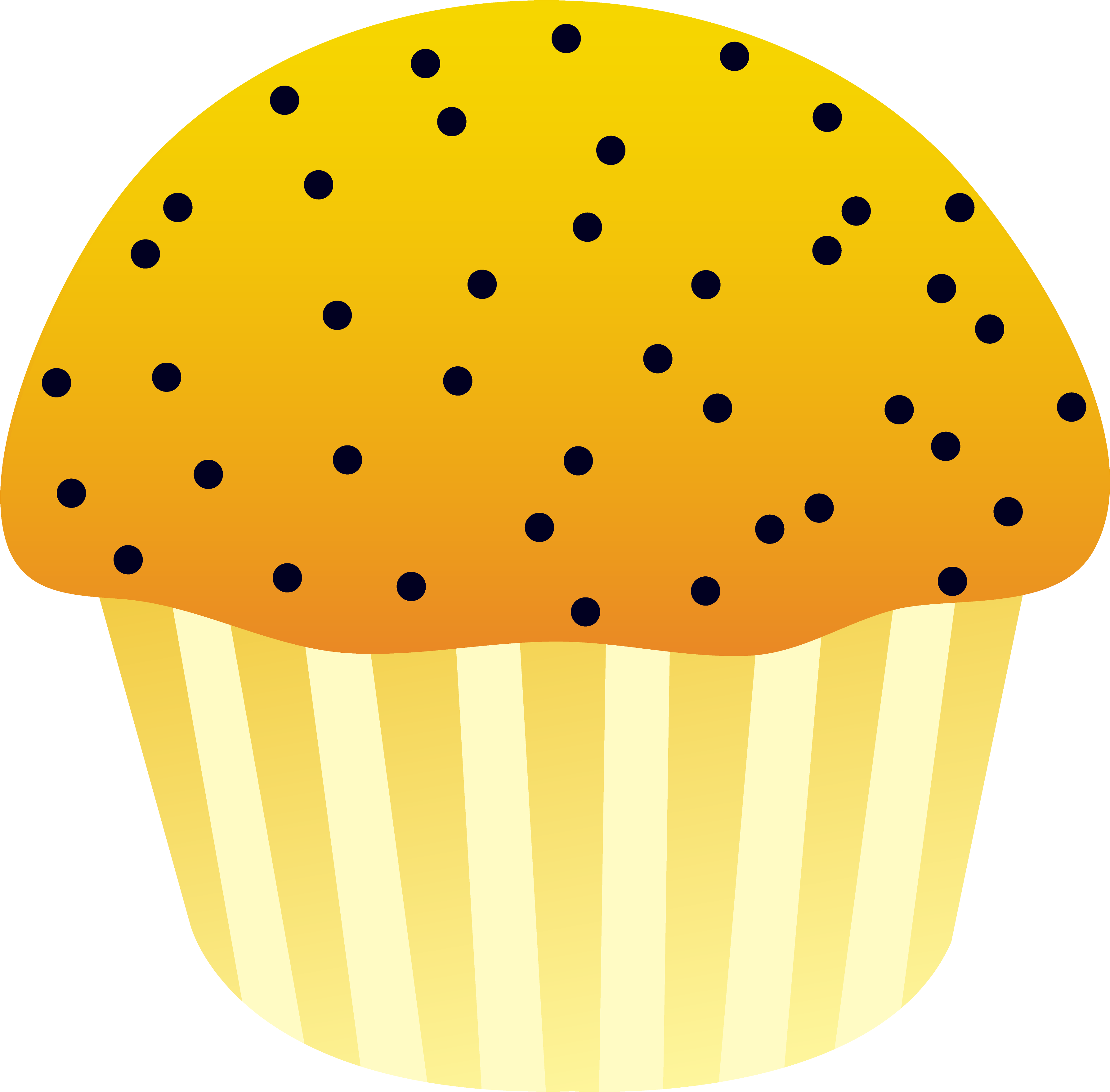 Corn Muffin Cliparts - Muffin Clip Art (3584x3758)