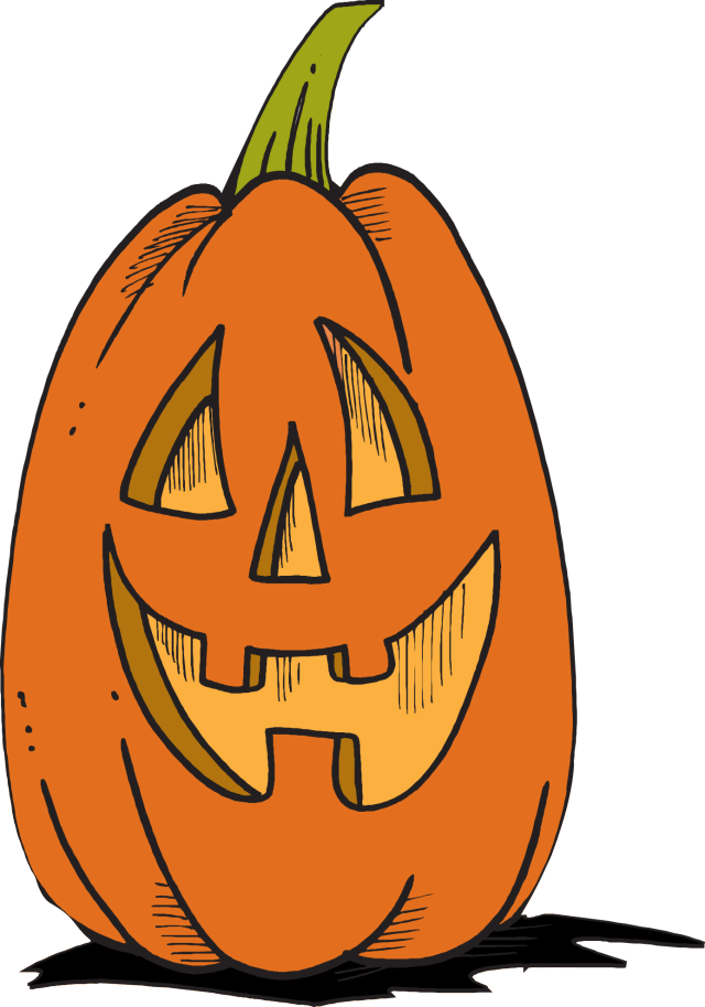 Halloween Jack O Lantern Clip Art - Jack O Lanterns Clipart (640x913)