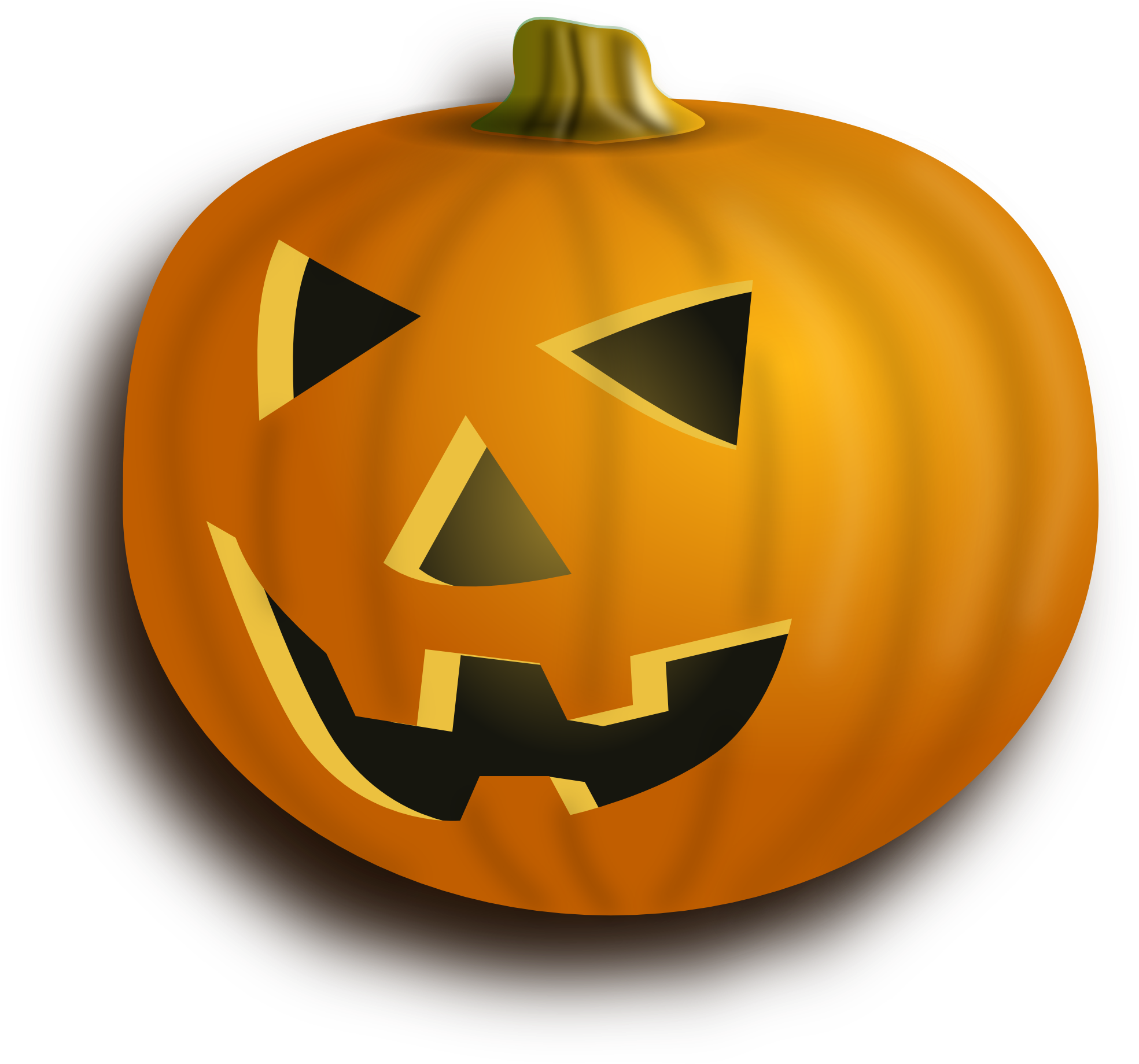 Halloween Pumpkin Clip Art Transparent - Carved Pumpkin Transparent Background (1969x1923)