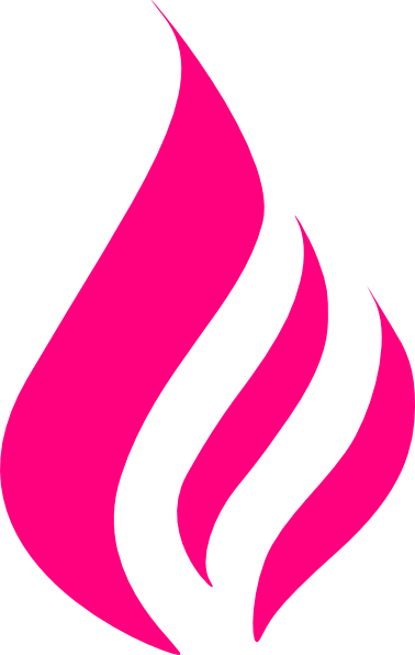 Pink Flame Clip Art (378x596)