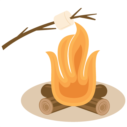 Bonfire Marshmallows Fire Vector Clip Clipart Free - Roasting Marshmallow Campfire Clip Art (432x432)