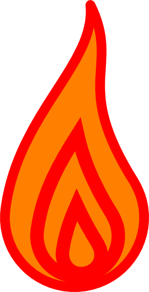 Candle Flame Image Free Clipart Images - Flame Candle Clipart (300x589)