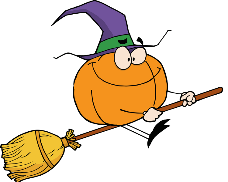 Pix For Witch Broom Clip Art - Clipart Witch On Broomstick (750x600)