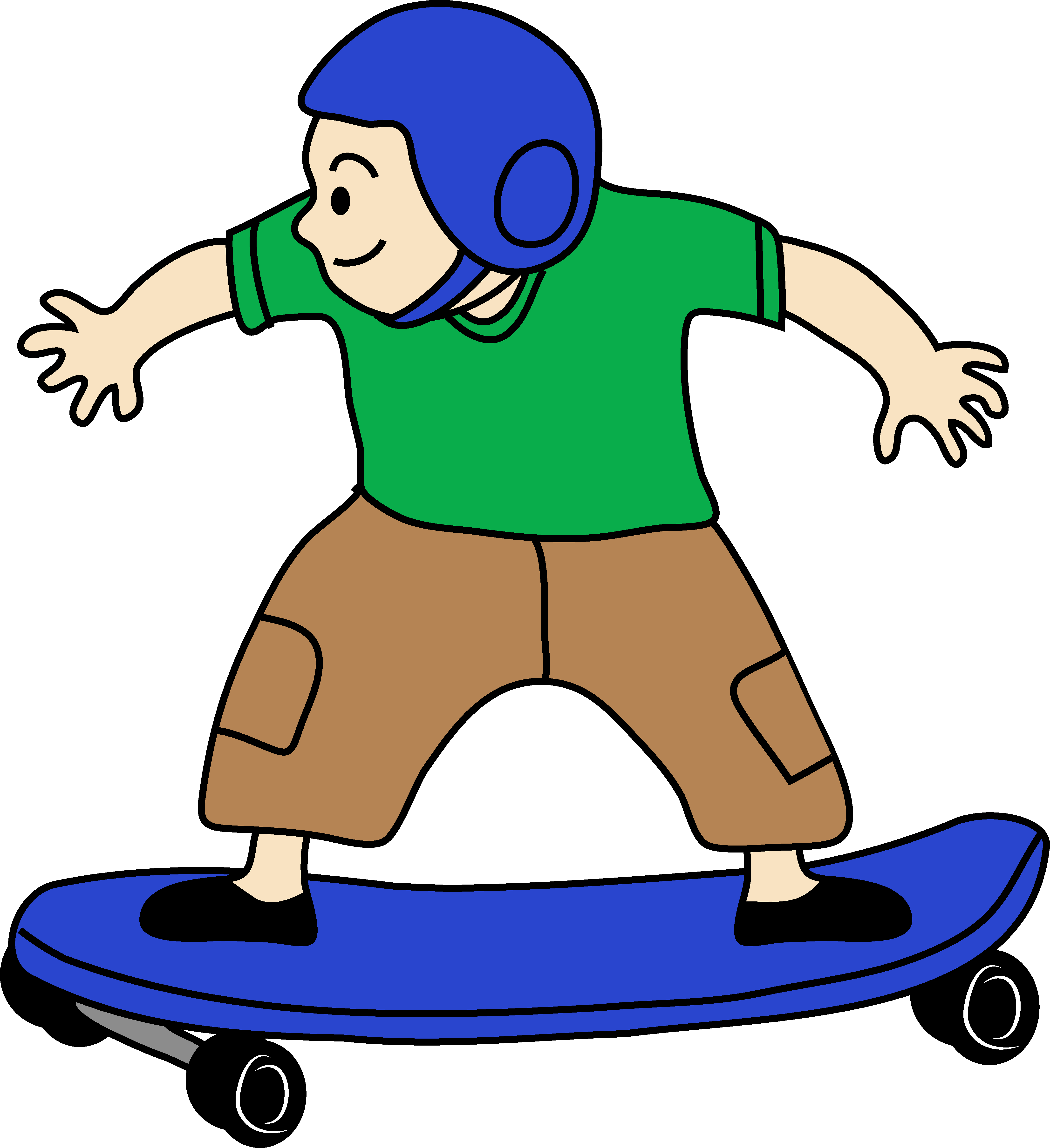Skateboard Clip Art Free - Skateboard Clipart (4354x4763)