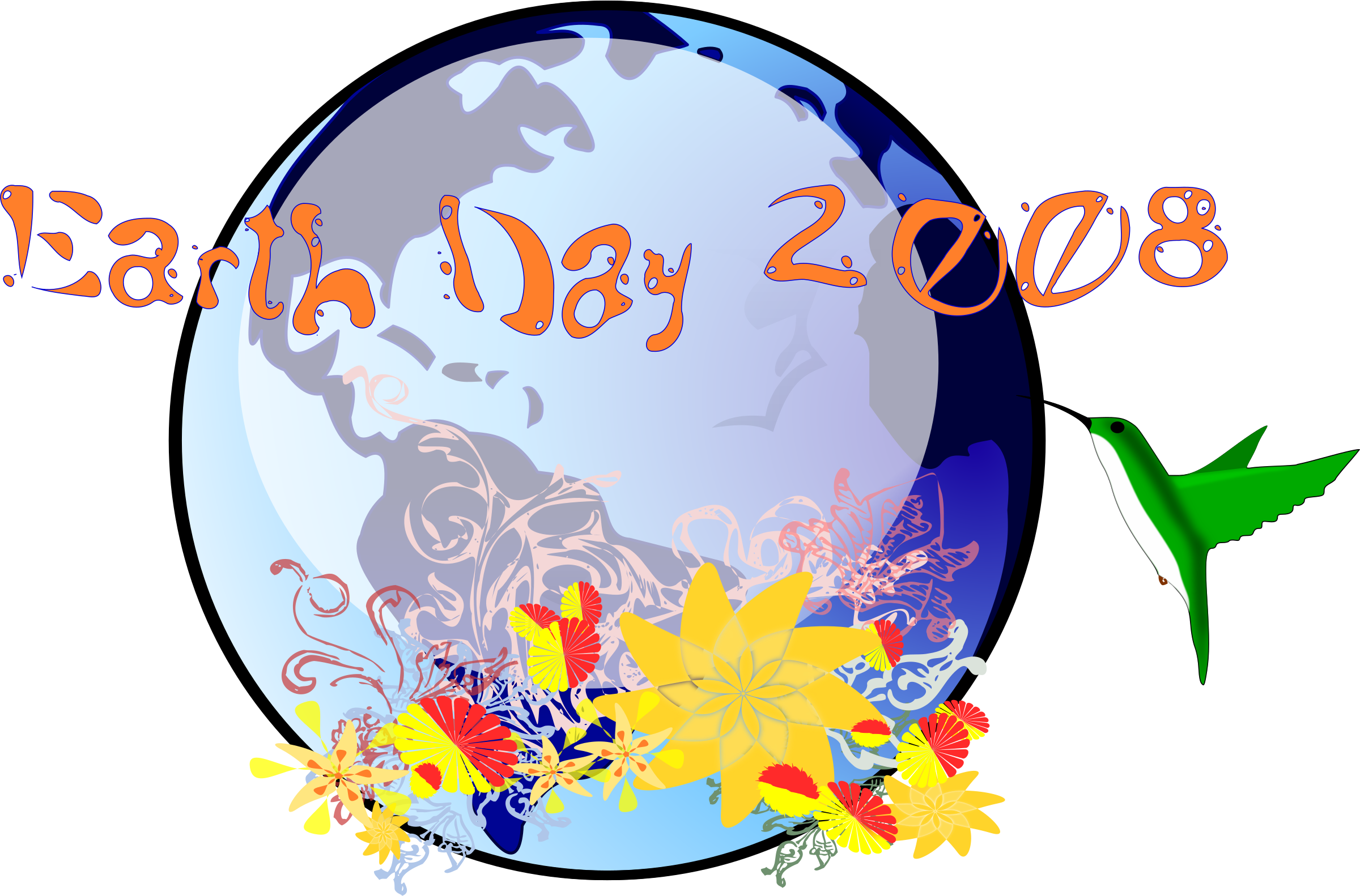 Clipart Earth Day - Earth Day Clip Art (2400x1582)