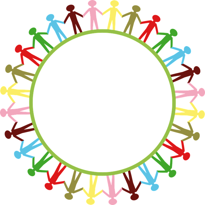 Earth Clipart Circle - We Are One Big Family (720x720)