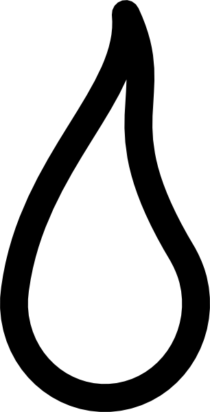 Candle Flame Clipart - Candle Flame Black And White (306x599)