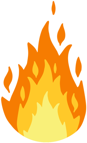 Flame Clipart - Transparent Flame (512x512)