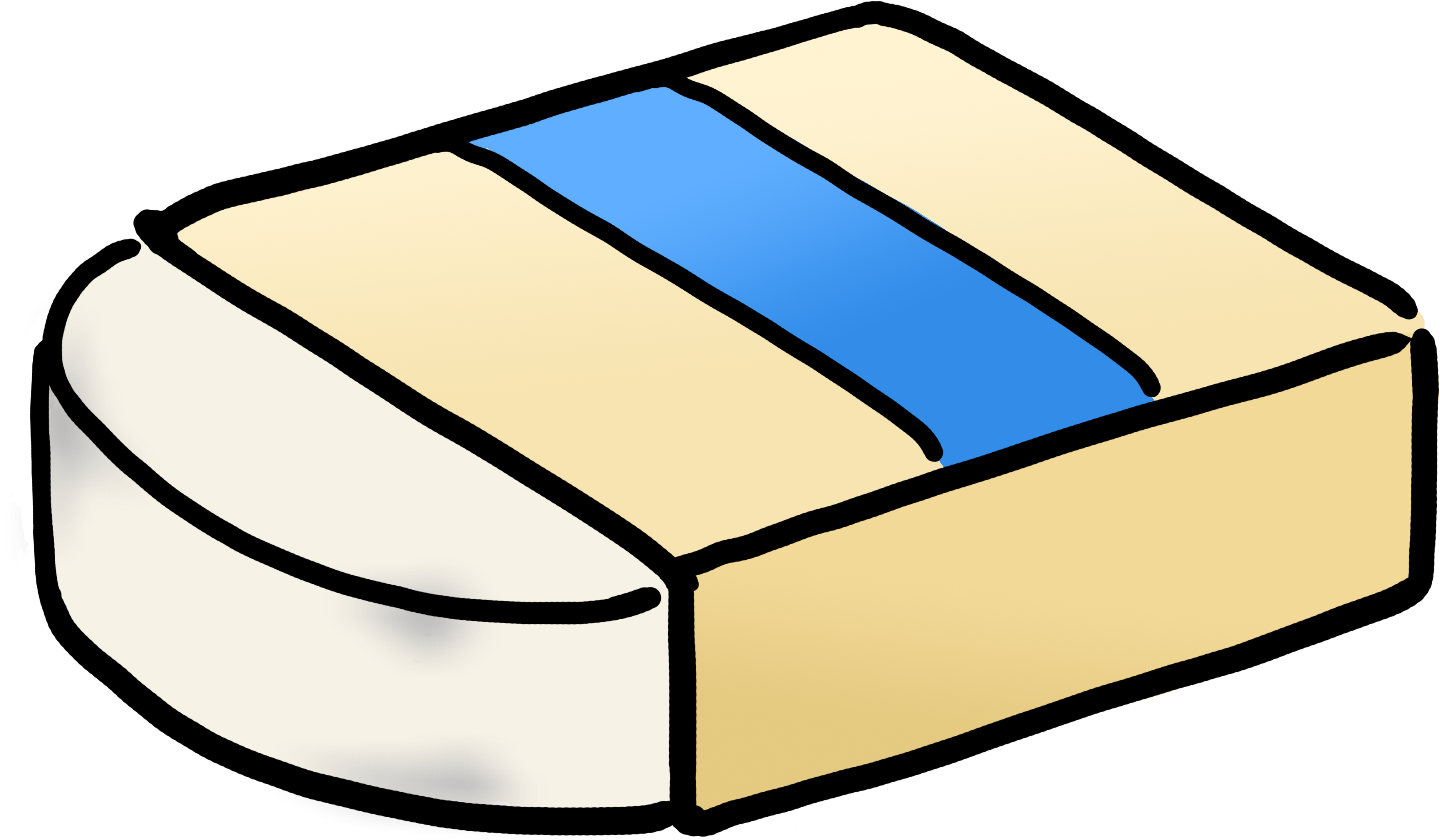 Clip Art Stationery By Jiaern Loy - Eraser Clipart (4000x3000)