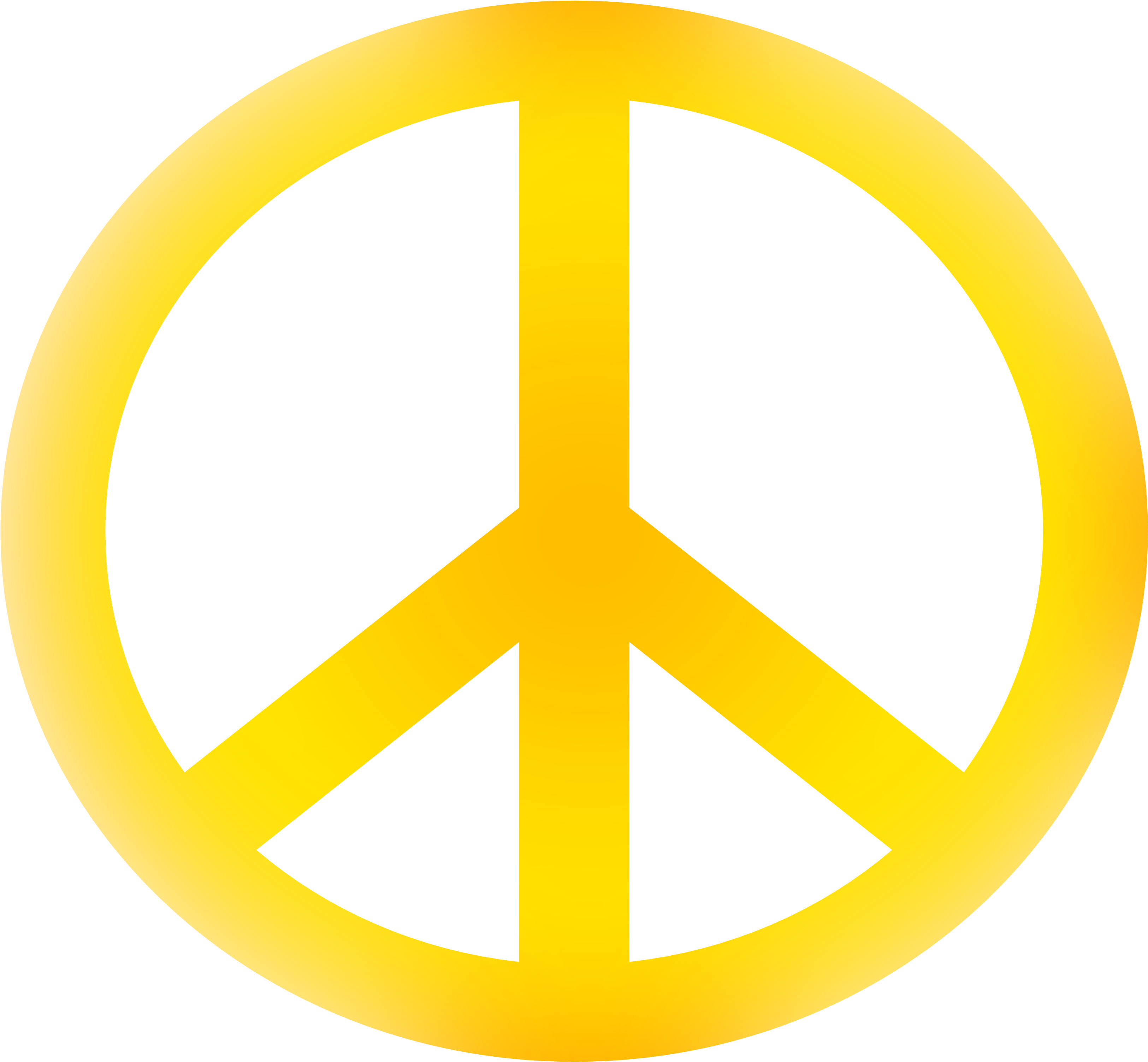 Peace Sign Clipart Kid - Peace Symbol And Meaning (3333x3304)
