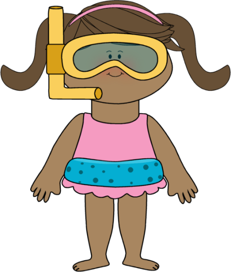 Girl Swimming Cliparts Free Download Clip Art - Girl In Swimsuit Clipart (467x550)