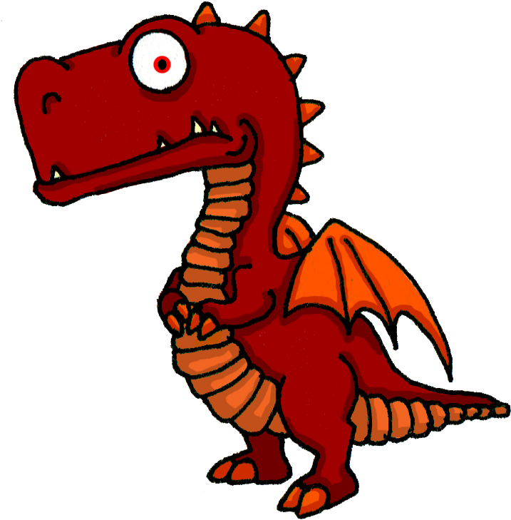 Cartoon Fire Dragon By Chookgirl On Clipart Library - Cartoon Dragon In Fire (777x792)