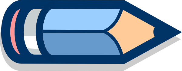 Pencil Clipart Horizontal - Clip Art (600x237)