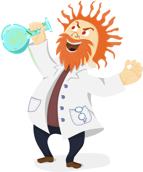 Free Mad Scientist Clip Art - Scientist Png (800x594)