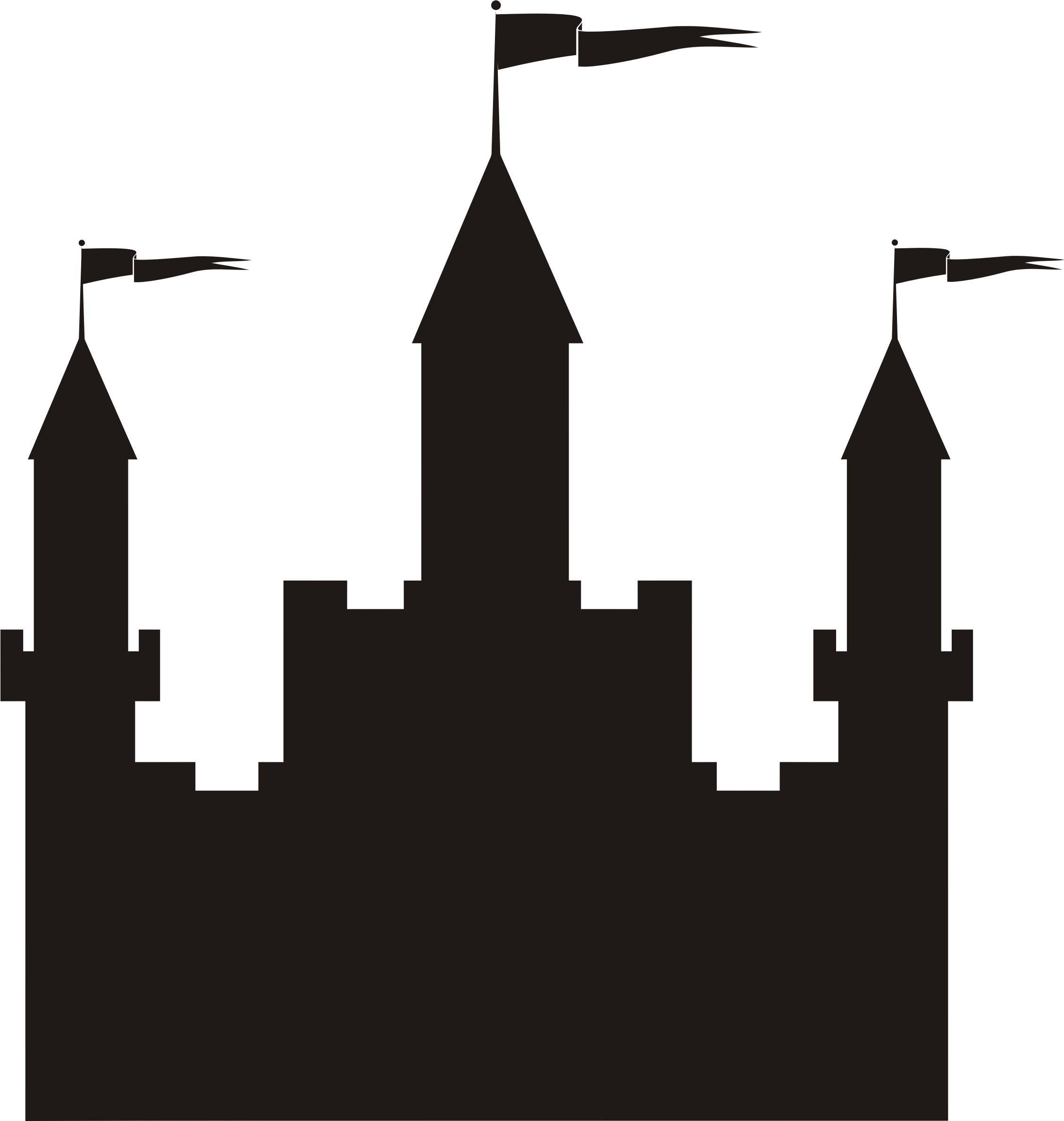 Castle Silhouette Icons Png - Castle Silhouette (2255x2375)