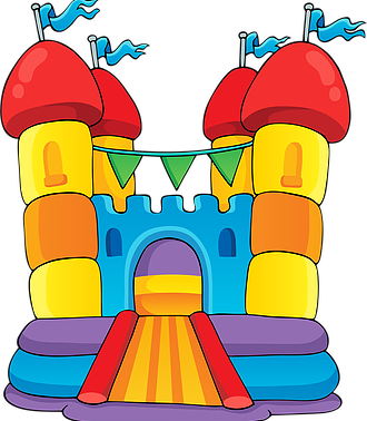 Bouncy Castle Clipart - Jumping Castle Clip Art (330x378)