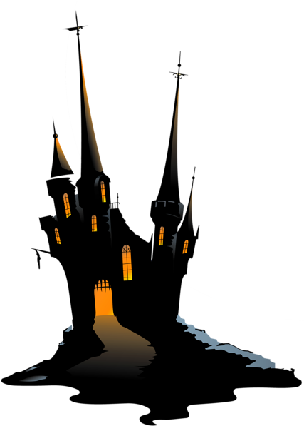 Large Haunted Castle Png Clipart Ideas For The House - Haunted Castle Png (437x600)