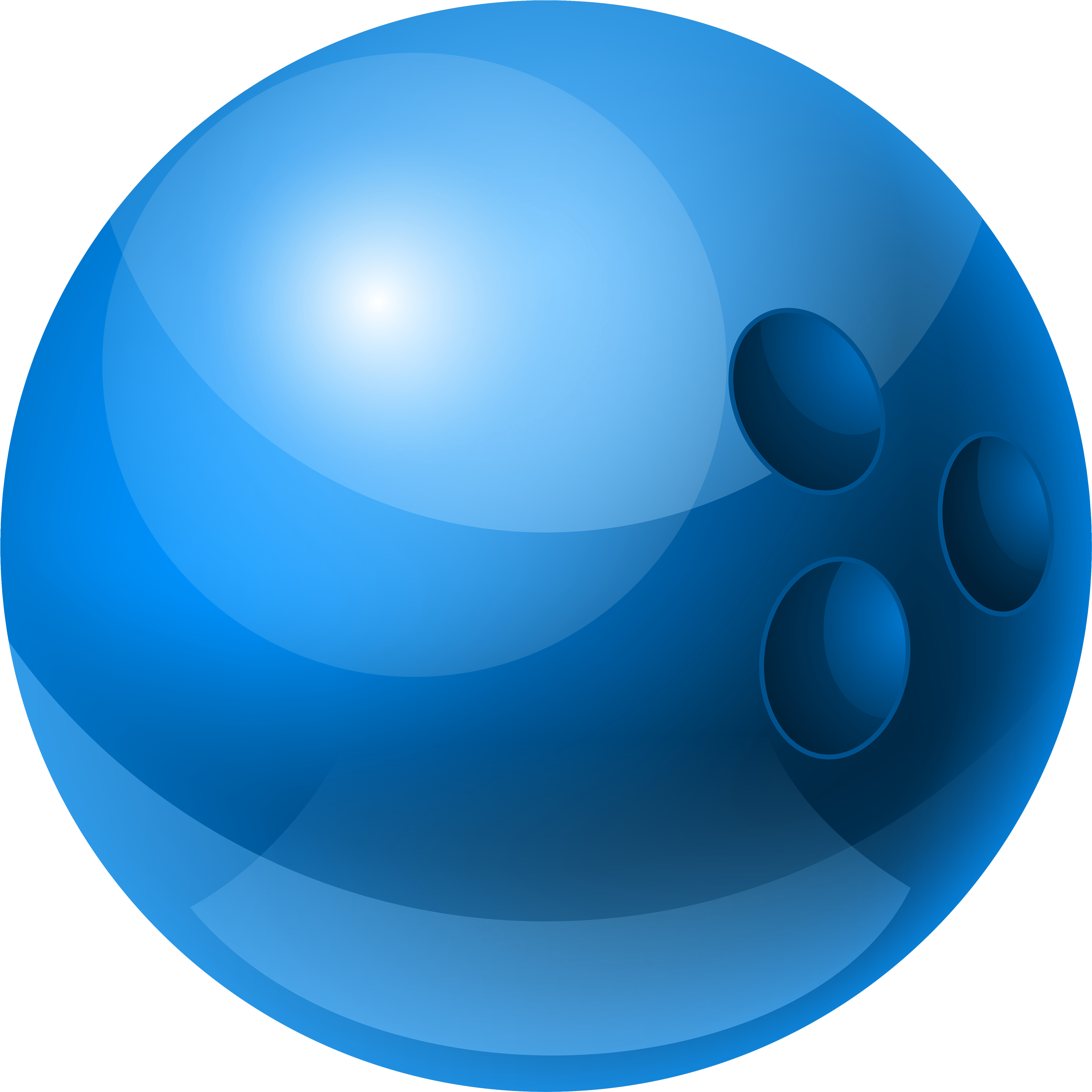 Blue Bowling Ball Png Clipart - Blue Bowling Ball Clip Art (4000x4000)