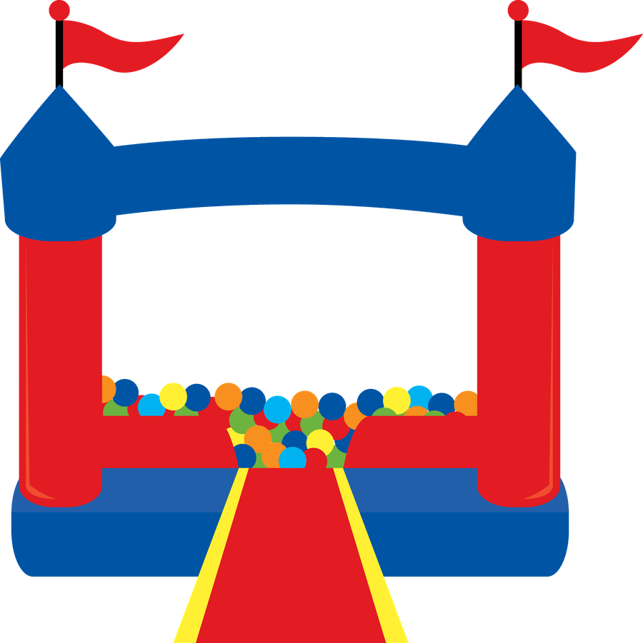 Clipart Bouncy House Bounce Clip Art For Free - Bounce House Clipart Png (900x901)